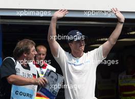 02.08.2003 Mannheim, Deutschland, F1 am Hockenheimring, Qualyfying, Ralf Schumacher (D, BMW WilliamsF1) - Samstag, Formel 1 Grand Prix (GP), Großer Preis von Deutschland 2003 (Länge 4.574m, Baden Württemberg) - Alle Bilder auf www.xpb.cc, eMail: info@xpb.cc - Abdruck ist honorarpflichtig. c Copyrightnachweis: xpb.cc