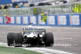 20.04.2003 Imola, San Marino, SM, Formel1, Sonntag (Ostern), Rennen, Ralf Schumacher (D, 04), BMW WilliamsF1 Team, FW25, auf der Strecke (Track) - (Imola, Autodromo Enzo e Dino Ferrari, 4,933 km - Grand Prix of San Marino 2003, Formel 1, F1)  - Weitere Bilder auf www.xpb.cc, eMail: info@xpb.cc - Belegexemplare senden. Abdruck ist honorarpflichtig. c Copyrightnachweis: xpb.cc