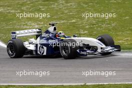 20.04.2003 Imola, San Marino, SM, Formel1, Sonntag (Ostern), Rennen, Ralf Schumacher (D, 04), BMW WilliamsF1 Team, FW25, auf der Strecke (Track) - (Imola, Autodromo Enzo e Dino Ferrari, 4,933 km - Grand Prix of San Marino 2003, Formel 1, F1)  - Weitere Bilder auf www.xpb.cc, eMail: info@xpb.cc - Belegexemplare senden. Abdruck ist honorarpflichtig. c Copyrightnachweis: xpb.cc