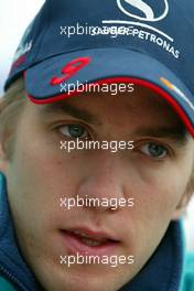 20.04.2003 Imola, San Marino, SM, Formel1, Sonntag (Ostern), Nick Heidfeld (D, Sauber) Portrait - (Imola, Autodromo Enzo e Dino Ferrari, 4,933 km - Grand Prix of San Marino 2003, Formel 1, F1)  - Weitere Bilder auf www.xpb.cc, eMail: info@xpb.cc - Belegexemplare senden. Abdruck ist honorarpflichtig. c Copyrightnachweis: xpb.cc