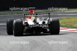 12.09.2003 Monza, Italien, F1 in Monza, Freitag, Jacques Villeneuve (CDN, 16), Lucky Strike BAR Honda, BAR005, auf der Strecke (Track) - Formel 1 Grand Prix (GP) von Italien 2003 (Autodromo Nazionale Monza, Italy) - Weitere Bilder auf www.xpb.cc, eMail: info@xpb.cc - Belegexemplare senden. Abdruck ist honorarpflichtig. c Copyrightnachweis: xpb.cc