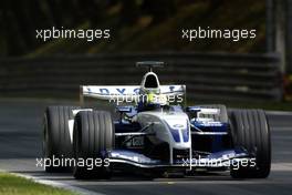 12.09.2003 Monza, Italien, F1 in Monza, Freitag, Ralf Schumacher (D, 04), BMW WilliamsF1 Team, FW25, auf der Strecke (Track) - Formel 1 Grand Prix (GP) von Italien 2003 (Autodromo Nazionale Monza, Italy) - Weitere Bilder auf www.xpb.cc, eMail: info@xpb.cc - Belegexemplare senden. Abdruck ist honorarpflichtig. c Copyrightnachweis: xpb.cc