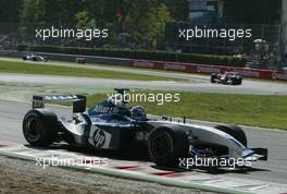 14.09.2003 Monza, Italien, F1 in Monza, Sonntag, Rennen, Marc Gene (D, BMW WilliamsF1, Ersatzfahrer für Ralf Schumacher) - Formel 1 Grand Prix (GP) von Italien 2003 (Autodromo Nazionale Monza, Italy) - Weitere Bilder auf www.xpb.cc, eMail: info@xpb.cc - Belegexemplare senden. Abdruck ist honorarpflichtig. c Copyrightnachweis: xpb.cc