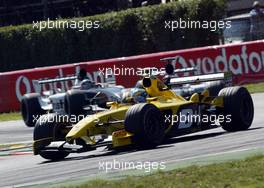 14.09.2003 Monza, Italien, F1 in Monza, Sonntag, Rennen, Zolt Baumgartner (Testdriver, HUNG) Jordan Ford, EJ13, auf der Strecke (Track) - Formel 1 Grand Prix (GP) von Italien 2003 (Autodromo Nazionale Monza, Italy) - Weitere Bilder auf www.xpb.cc, eMail: info@xpb.cc - Belegexemplare senden. Abdruck ist honorarpflichtig. c Copyrightnachweis: xpb.cc