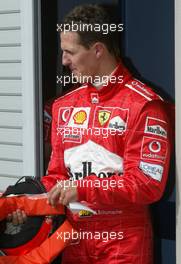 10.10.2003 Suzuka, Japan, F1 in Japan, Freitag, Qualyfying, Michael Schumacher (D, Ferrari) - Formel 1 Grand Prix (GP) von Japan 2003 (Suzuka Race Circuit) - Weitere Bilder auf www.xpb.cc, eMail: info@xpb.cc - Belegexemplare senden. Abdruck ist honorarpflichtig. c Copyrightnachweis: xpb.cc