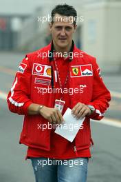 12.10.2003 Suzuka, Japan, F1 in Japan, Sonntag, Michael Schumacher (D, Ferrari) - Formel 1 Grand Prix (GP) von Japan 2003 (Suzuka Race Circuit) - Weitere Bilder auf www.xpb.cc, eMail: info@xpb.cc - Belegexemplare senden. Abdruck ist honorarpflichtig. c Copyrightnachweis: xpb.cc