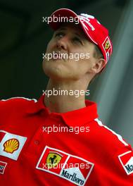 21.03.2003 Sepang, Malaysia, KUL, Formel1, Freitag, Michael Schumacher (D, 01), Scuderia Ferrari Marlboro, Portrait - Sepang International Circuit, (GP in Malaysia 2003, Kuala Lumpur, Formel 1, F1)  c Copyright: Photos mit - xpb.cc - kennzeichnen, weitere Bilder auf www.xpb.cc, eMail: info@xpb.cc - Belegexemplare senden.