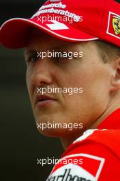 21.03.2003 Sepang, Malaysia, KUL, Formel1, Freitag, Michael Schumacher (D, 01), Scuderia Ferrari Marlboro, Portrait - Sepang International Circuit, (GP in Malaysia 2003, Kuala Lumpur, Formel 1, F1)  c Copyright: Photos mit - xpb.cc - kennzeichnen, weitere Bilder auf www.xpb.cc, eMail: info@xpb.cc - Belegexemplare senden.