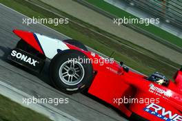 24.10.2003 Imola, Italien, Testfahrten der FIA F3000 in Imola, 24/25.10.2003, Matthias Lauda (his father is Niki Lauda) making his F3000 debut familiarised himself with the car during 27 Laps on Friday in damp conditions for the ARDEN Motorsport Team  - (Imola, Autodromo Enzo e Dino Ferrari, 4,933 km) - Weitere Bilder auf www.xpb.cc, eMail: info@xpb.cc - Belegexemplare senden. Abdruck ist honorarpflichtig. c Copyrightnachweis:  photo4 / xpb.cc - LEGAL NOTICE: THIS PICTURE IS NOT FOR ITALY PRINT USE, KEINE PRINT BILDNUTZUNG IN ITALIEN!