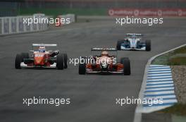 26.04.2003 Hockenheim, Deutschland, Dong-Wook Lee (KOR), Drumel Motorsport, Dallara-Sodemo and Andreas Zuber (AUT), Team Rosberg, Dallara-Opel - F3 Euro Series 2003 in Hockenheim, Grand-Prix-Kurs des Hockenheimring Baden-Württemberg (Formel 3 Euro Series)  - Weitere Bilder auf www.xpb.cc, eMail: info@xpb.cc - Belegexemplare senden. c Copyright: Kennzeichnung mit: Miltenburg / xpb.cc