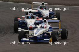 24.05.2003 Nürburg, Deutschland, Dominik Jackson (GBR), Mücke Motorsport, René Rast (GER), KUG / DEWALT Racing, and Andreas Ciecior (GER), FS Motorsport - Formel BMW ADAC Meisterschaft 2003 in Nürburg, Grand-Prix-Kurs des Nürburgring (Formel BMW ADAC Meisterschaft)  - Weitere Bilder auf www.xpb.cc, eMail: info@xpb.cc - Belegexemplare senden. c Copyright: Kennzeichnung mit: Miltenburg / xpb.cc