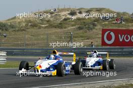 20.09.2003 Zandvoort, Niederlande, Christopher Wassermann (AUT), Josef Kaufmann Racing, in front of René Rast (GER), KUG / DEWALT Racing - Formel BMW ADAC Meisterschaft 2003 in Zandvoort, Grand-Prix-Kurs des Circuit Park Zandvoort, Niederlande, The Netherlands (Formel BMW ADAC Meisterschaft)  - Weitere Bilder auf www.xpb.cc, eMail: info@xpb.cc - Belegexemplare senden.  c Copyright: Kennzeichnung mit: Miltenburg / xpb.cc