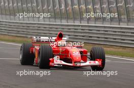 09.08.2003 Zandvoort, Die Niederlande, Marlboro Masters of Formula 3, Ferrari F1 Team Demonstration, Felipe Massa (BRA), Scuderia Ferrari Marlboro FW2002, Testdriver - Zandvoort, - Alle Bilder auf www.xpb.cc, eMail: info@xpb.cc - Abdruck ist honorarpflichtig. c Copyrightnachweis: Miltenburg / xpb.cc
