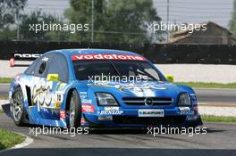 16.05.2004 Adria, Italy,  DTM, Sunday, Manuel Reuter (GER), OPC Team Holzer, Opel Vectra GTS V8, driving into the pitlane - DTM Season 2004 at Adria International Raceway (Deutsche Tourenwagen Masters, Italy)