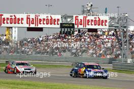 16.05.2004 Adria, Italy,  DTM, Sunday, Martin Tomczyk (GER), Audi Sport Team Abt, Audi A4 DTM, in front of Bernd Schneider (GER), Vodafone AMG-Mercedes, AMG-Mercedes C-Klasse - DTM Season 2004 at Adria International Raceway (Deutsche Tourenwagen Masters, Italy)