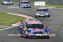 16.05.2004 Adria, Italy,  DTM, Sunday, Mattias Ekström (SWE), Audi Sport Team Abt, Audi A4 DTM, leading for Christijan Albers (NED), DaimlerChrysler Bank AMG-Mercedes, AMG-Mercedes C-Klasse, Martin Tomczyk (GER), Audi Sport Team Abt, Audi A4 DTM and Jean Alesi (FRA), AMG-Mercedes, AMG-Mercedes C-Klasse - DTM Season 2004 at Adria International Raceway (Deutsche Tourenwagen Masters, Italy)