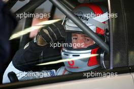 17.09.2004 Brno, Czech Republic,  DTM, Friday, Bernd Schneider (GER), Vodafone AMG-Mercedes, AMG-Mercedes C-Klasse, giving instructions to his mechanics on how to adjust the mirrors - DTM Season 2004 at Automotodrom Brno, Czech Republic (Deutsche Tourenwagen Masters)