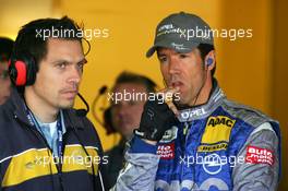 18.09.2004 Brno, Czech Republic,  DTM, Saturday, Manuel Reuter (GER), OPC Team Holzer, Portrait, with his race engineer Martijn Meijs (NED) - DTM Season 2004 at Automotodrom Brno, Czech Republic (Deutsche Tourenwagen Masters)
