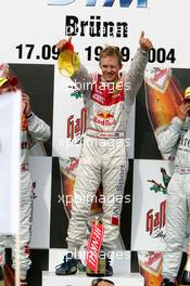 19.09.2004 Brno, Czech Republic,  DTM, Sunday, Podium, Mattias Ekström (SWE), Audi Sport Team Abt, Portrait (1st) - DTM Season 2004 at Automotodrom Brno, Czech Republic (Deutsche Tourenwagen Masters)