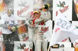 19.09.2004 Brno, Czech Republic,  DTM, Sunday, Podium,Mattias Ekström (SWE), Audi Sport Team Abt, Portrait (1st), spraying champaign - DTM Season 2004 at Automotodrom Brno, Czech Republic (Deutsche Tourenwagen Masters)