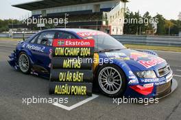 19.09.2004 Brno, Czech Republic,  DTM, Sunday, The championship winning car of Mattias Ekström (SWE), Audi Sport Team Abt, Audi A4 DTM - DTM Season 2004 at Automotodrom Brno, Czech Republic (Deutsche Tourenwagen Masters)