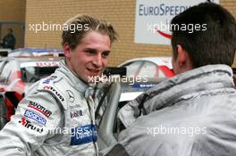 05.06.2004 Klettwitz, Germany,  DTM, Saturday, Christijan Albers (NED), DaimlerChrysler Bank AMG-Mercedes, Portrait (left), scores his first ever pole position - DTM Season 2004 at Lausitzring (Deutsche Tourenwagen Masters)