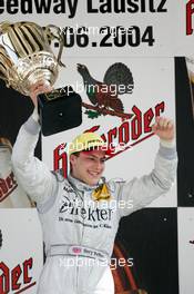 06.06.2004 Klettwitz, Germany,  DTM, Sunday, Podium, Gary Paffett (GBR), C-Klasse AMG-Mercedes, AMG-Mercedes C-Klasse (1st) - DTM Season 2004 at Lausitzring (Deutsche Tourenwagen Masters)