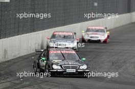 06.06.2004 Klettwitz, Germany,  DTM, Sunday, Gary Paffett (GBR), C-Klasse AMG-Mercedes, AMG-Mercedes C-Klasse, in front of Christijan Albers (NED), DaimlerChrysler Bank AMG-Mercedes, AMG-Mercedes C-Klasse and Bernd Schneider (GER), Vodafone AMG-Mercedes, AMG-Mercedes C-Klasse - DTM Season 2004 at Lausitzring (Deutsche Tourenwagen Masters)