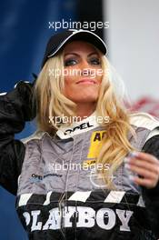 06.06.2004 Klettwitz, Germany,  DTM, Sunday, Christiane Henschel (GER), German playmate, supporting Playboy sponsored Laurent Aiello (FRA), OPC Team Phoenix - DTM Season 2004 at Lausitzring (Deutsche Tourenwagen Masters)