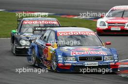 06.06.2004 Klettwitz, Germany,  DTM, Sunday, Mattias Ekström (SWE), Audi Sport Team Abt, Audi A4 DTM, in front of Gary Paffett (GBR), C-Klasse AMG-Mercedes, AMG-Mercedes C-Klasse and Timo Scheider (GER), OPC Team Holzer, Opel Vectra GTS V8 - DTM Season 2004 at Lausitzring (Deutsche Tourenwagen Masters)