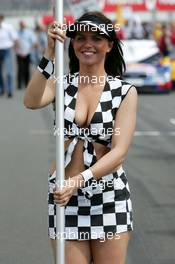 06.06.2004 Klettwitz, Germany,  DTM, Sunday, Grid girl - DTM Season 2004 at Lausitzring (Deutsche Tourenwagen Masters)