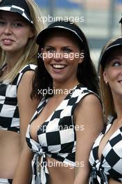 06.06.2004 Klettwitz, Germany,  DTM, Saturday, Show for the fans, Grid Girls - DTM Season 2004 at Lausitzring (Deutsche Tourenwagen Masters)