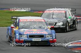 06.06.2004 Klettwitz, Germany,  DTM, Sunday, Mattias Ekström (SWE), Audi Sport Team Abt, Audi A4 DTM, leading in front of Gary Paffett (GBR), C-Klasse AMG-Mercedes, AMG-Mercedes C-Klasse - DTM Season 2004 at Lausitzring (Deutsche Tourenwagen Masters)