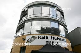 06.06.2004 Klettwitz, Germany,  DTM, Sunday, The tower at the Lausitzring was names after Kalli Hufstadt, the legendary DTM commentator who died last winter from a hart attack - DTM Season 2004 at Lausitzring (Deutsche Tourenwagen Masters)