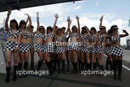 06.06.2004 Klettwitz, Germany,  DTM, Saturday, Show for the fans, Grid Girls - DTM Season 2004 at Lausitzring (Deutsche Tourenwagen Masters)