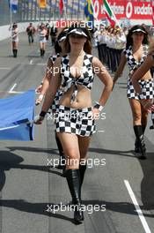 06.06.2004 Klettwitz, Germany,  DTM, Sunday, Grid girls - DTM Season 2004 at Lausitzring (Deutsche Tourenwagen Masters)