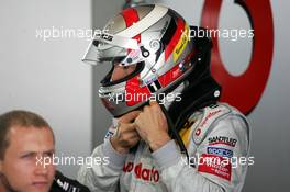 06.06.2004 Klettwitz, Germany,  DTM, Sunday, Bernd Schneider (GER), Vodafone AMG-Mercedes, getting ready - DTM Season 2004 at Lausitzring (Deutsche Tourenwagen Masters)