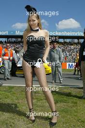 18.04.2004 Hockenheim, Germany, DTM, Sunday, Playboy Girls, Katja (blond Hair, 21Y) -  DTM Season 2004 at Hockenheimring Baden-Württemberg (Deutsche Tourenwagen Masters, Deutschland)