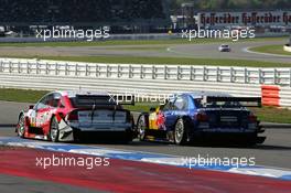 03.10.2004 Hockenheim, Germany,  DTM, Sunday, Timo Scheider (GER), OPC Team Holzer, Opel Vectra GTS V8 and Mattias Ekström (SWE), Audi Sport Team Abt, Audi A4 DTM - DTM Season 2004 at Hockenheimring Baden-Württemberg (Deutsche Tourenwagen Masters)