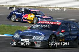 03.10.2004 Hockenheim, Germany,  DTM, Sunday, Christijan Albers (NED), DaimlerChrysler Bank AMG-Mercedes, AMG-Mercedes C-Klasse, in front of Mattias Ekström (SWE), Audi Sport Team Abt, Audi A4 DTM - DTM Season 2004 at Hockenheimring Baden-Württemberg (Deutsche Tourenwagen Masters)