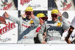 03.10.2004 Hockenheim, Germany,  DTM, Sunday, Bernd Schneider (GER), Vodafone AMG-Mercedes, Portrait (1st, left) and Gary Paffett (GBR), C-Klasse AMG-Mercedes, Portrait (3rd) - DTM Season 2004 at Hockenheimring Baden-Württemberg (Deutsche Tourenwagen Masters)