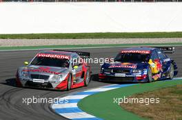 03.10.2004 Hockenheim, Germany,  DTM, Sunday, Bernd Schneider (GER), Vodafone AMG-Mercedes, AMG-Mercedes C-Klasse, in front of Mattias Ekström (SWE), Audi Sport Team Abt, Audi A4 DTM - DTM Season 2004 at Hockenheimring Baden-Württemberg (Deutsche Tourenwagen Masters)