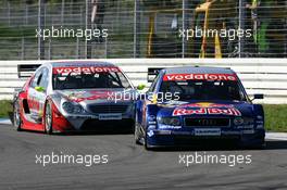 03.10.2004 Hockenheim, Germany,  DTM, Sunday, Martin Tomczyk (GER), Audi Sport Team Abt, Audi A4 DTM, in front of Bernd Schneider (GER), Vodafone AMG-Mercedes, AMG-Mercedes C-Klasse - DTM Season 2004 at Hockenheimring Baden-Württemberg (Deutsche Tourenwagen Masters)