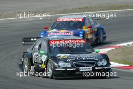 01.08.2004 Nürburg, Germany,  DTM, Sunday, Gary Paffett (GBR), C-Klasse AMG-Mercedes, AMG-Mercedes C-Klasse, in front of Mattias Ekström (SWE), Audi Sport Team Abt, Audi A4 DTM - DTM Season 2004 at Nürburgring (Deutsche Tourenwagen Masters)