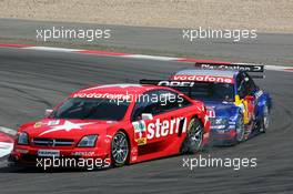 01.08.2004 Nürburg, Germany,  DTM, Sunday, Heinz-Harald Frentzen (GER), OPC Team Holzer, Opel Vectra GTS V8, holding up Mattias Ekström (SWE), Audi Sport Team Abt, Audi A4 DTM - DTM Season 2004 at Nürburgring (Deutsche Tourenwagen Masters)