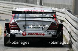 25.06.2004 Nürnberg, Germany,  DTM, Friday, Bernd Schneider (GER), Vodafone AMG-Mercedes, AMG-Mercedes C-Klasse, close to the armco barrier - DTM Season 2004 at Norisring (Deutsche Tourenwagen Masters)