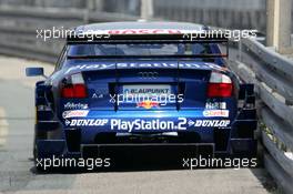 26.06.2004 Nürnberg, Germany,  DTM, Saturday, Mattias Ekström (SWE), Audi Sport Team Abt, Audi A4 DTM, close to the armco barrier - DTM Season 2004 at Norisring (Deutsche Tourenwagen Masters)