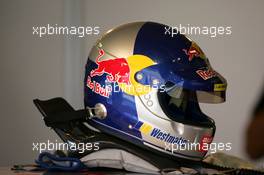 06.08.2004 Oschersleben, Germany,  DTM, Friday, Helmet of Mattias Ekström (SWE), Audi Sport Team Abt - DTM Season 2004 at Motopark Oschersleben (Deutsche Tourenwagen Masters)