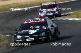 06.08.2004 Oschersleben, Germany,  DTM, Friday, Laurent Aiello (FRA), OPC Team Phoenix, Opel Vectra GTS V8, in front of Mattias Ekström (SWE), Audi Sport Team Abt, Audi A4 DTM - DTM Season 2004 at Motopark Oschersleben (Deutsche Tourenwagen Masters)