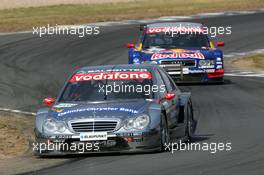 08.08.2004 Oschersleben, Germany,  DTM, Sunday, Christijan Albers (NED), DaimlerChrysler Bank AMG-Mercedes, AMG-Mercedes C-Klasse, in front of Mattias Ekström (SWE), Audi Sport Team Abt, Audi A4 DTM - DTM Season 2004 at Motopark Oschersleben (Deutsche Tourenwagen Masters)